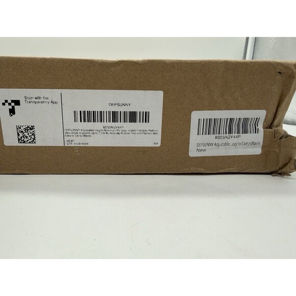 Adjustable Height Aluminum RV Step Stool Stable Foldable Platform Support 1k lbs - Picture 10 of 16